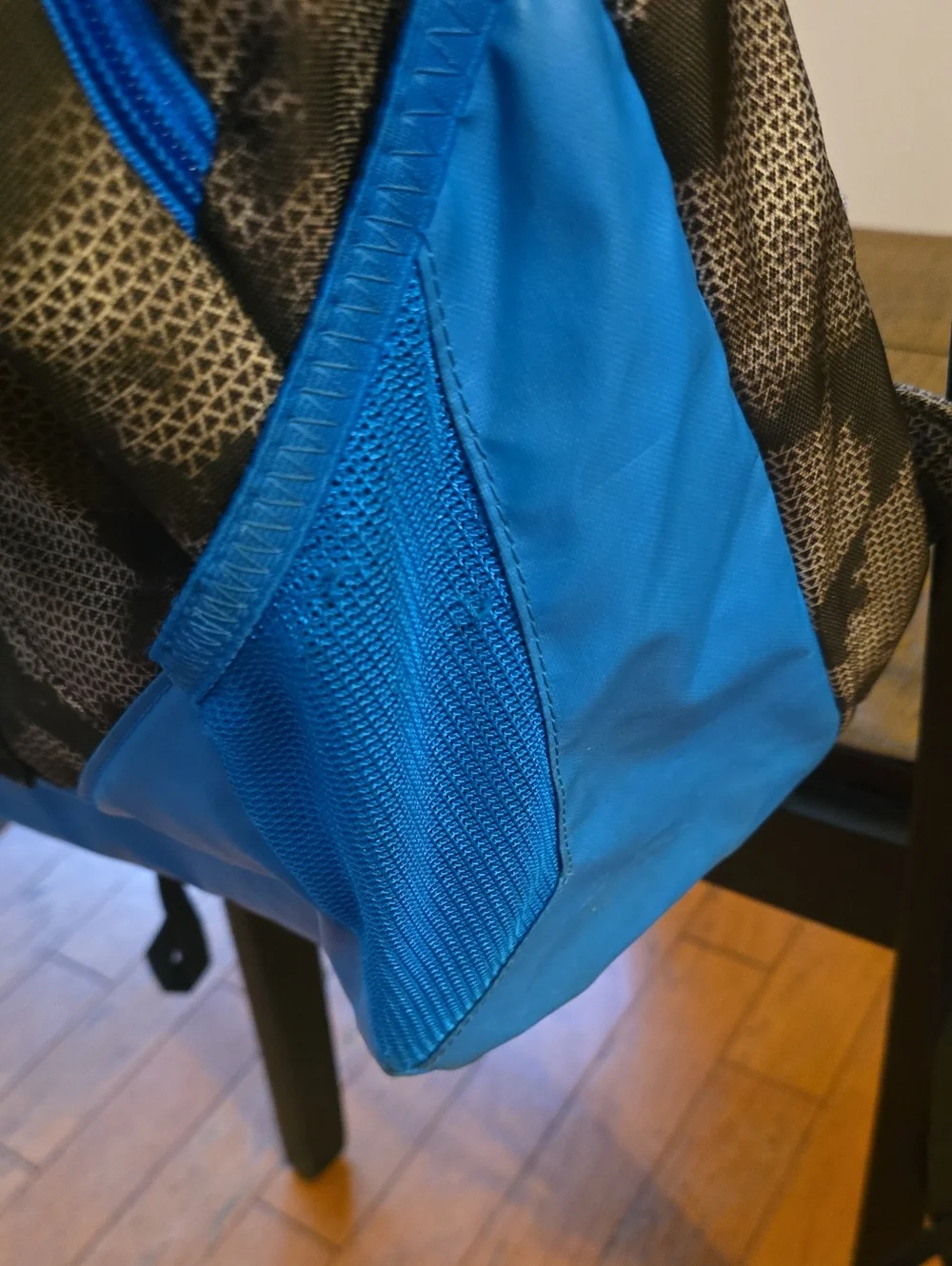 Under Armour Blue and Black Camo  Backpack with Neon Accents